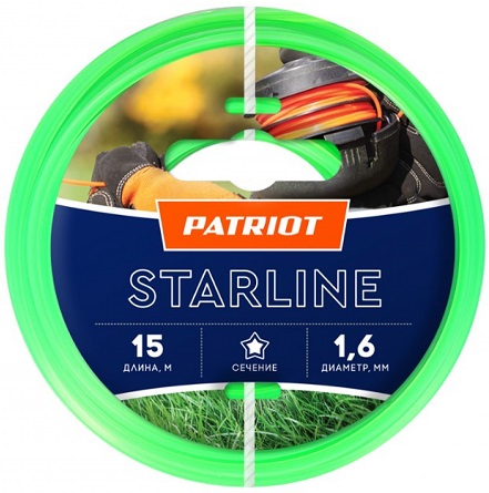 Леска Starline PATRIOT 805205007, 15 м, 1.6 мм