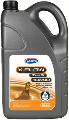 Моторное масло Comma XFS5L X-Flow Type S 10W-40 5 л