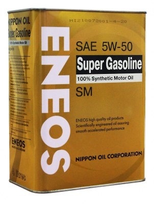 Моторное масло Eneos Super Gasoline SM 5W-50 0.94 л