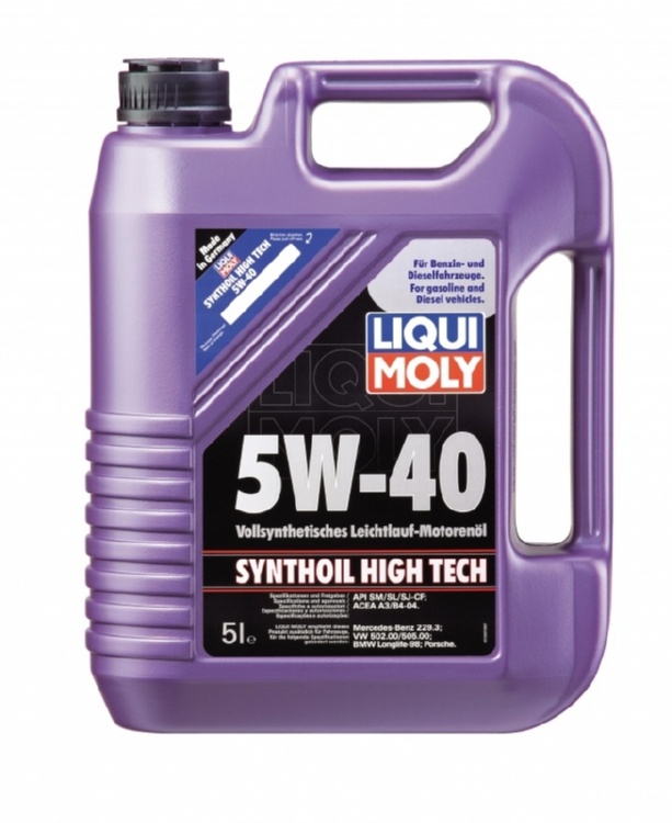 Моторное масло Liqui Moly 1307 Synthoil High Tech 5W-40 5 л