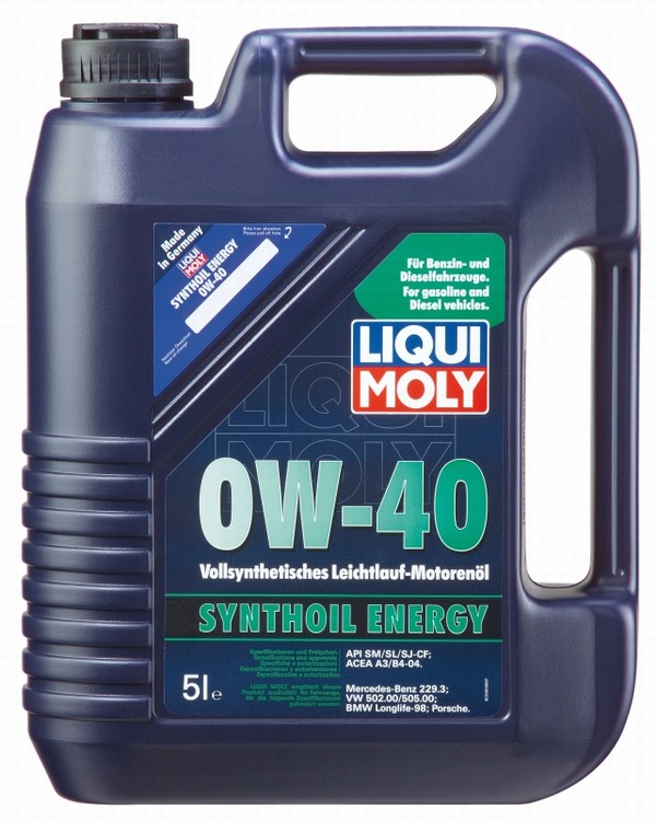 Моторное масло Liqui Moly 1923 Synthoil Energy 0W-40 5 л