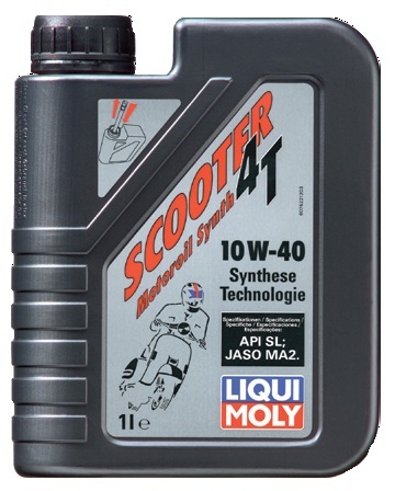 Моторное масло Liqui Moly 7522 Scooter Motoroil Synth 4T 10W-40 1 л