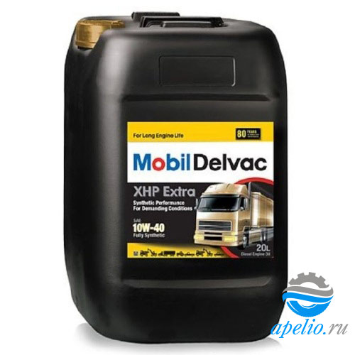 Моторное масло Mobil 121737 Delvac XHP Extra 10W-40 20 л