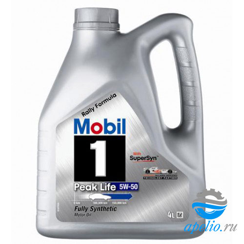 Моторное масло Mobil 150038 PeakLife 5W-50 4 л