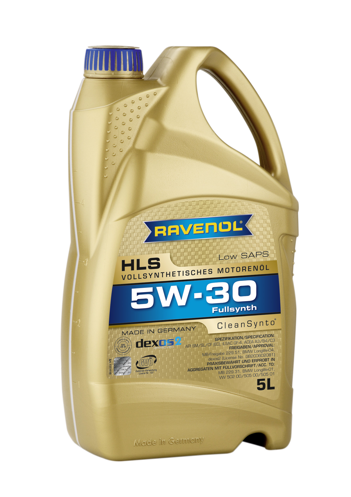 Моторное масло Ravenol 4014835723054 HLS 5W-30 5 л