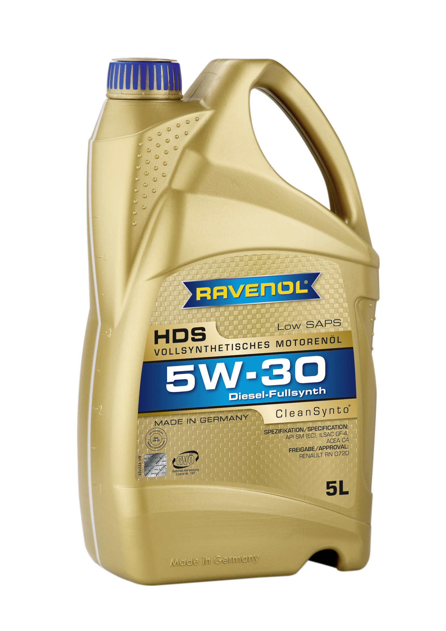 Моторное масло Ravenol 4014835723252 HDS Hydrocrack Diesel Specif 5W-30 5 л