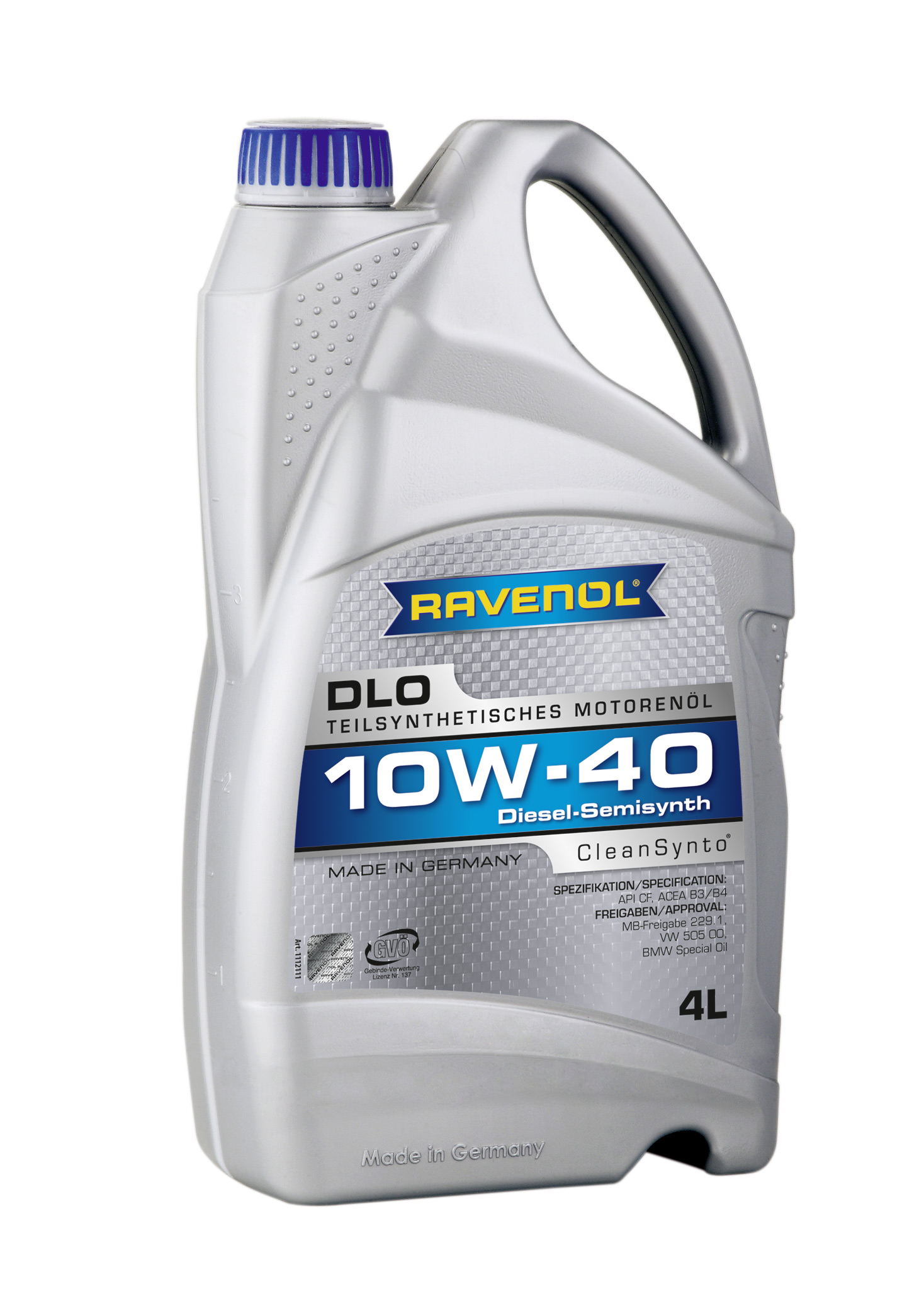 Моторное масло Ravenol 4014835724297 Teilsynthetic Dieseloel DLO 10W-40 4 л