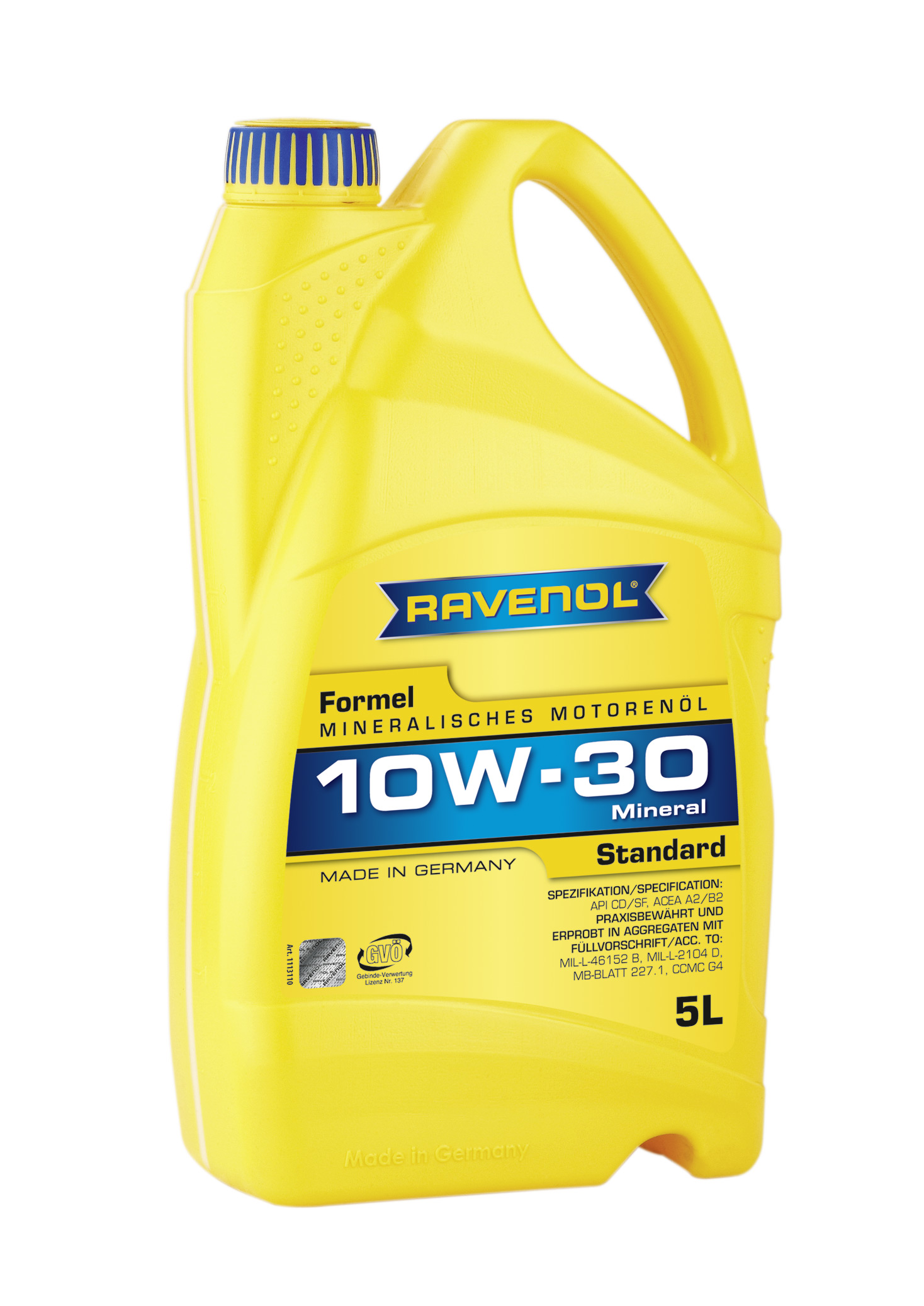 Моторное масло Ravenol 4014835724655 Formel Standard 10W-30 5 л