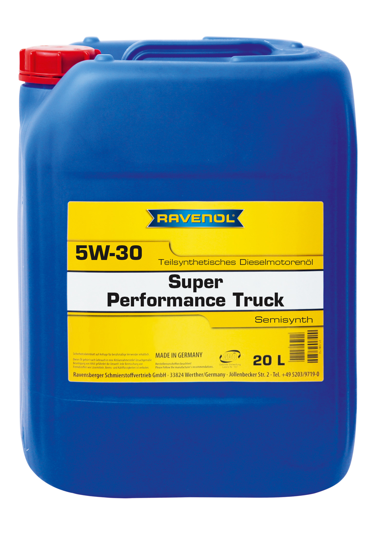 Моторное масло Ravenol 4014835725720 Super Perfomance Truck 5W-30 20 л