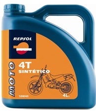 Моторное масло Repsol RP163N54 Moto Sintetico 4T 10W-40 4 л