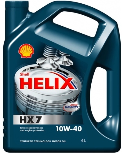 Моторное масло Shell Helix HX7 10W-40 4L Helix HX7 10W-40 4 л