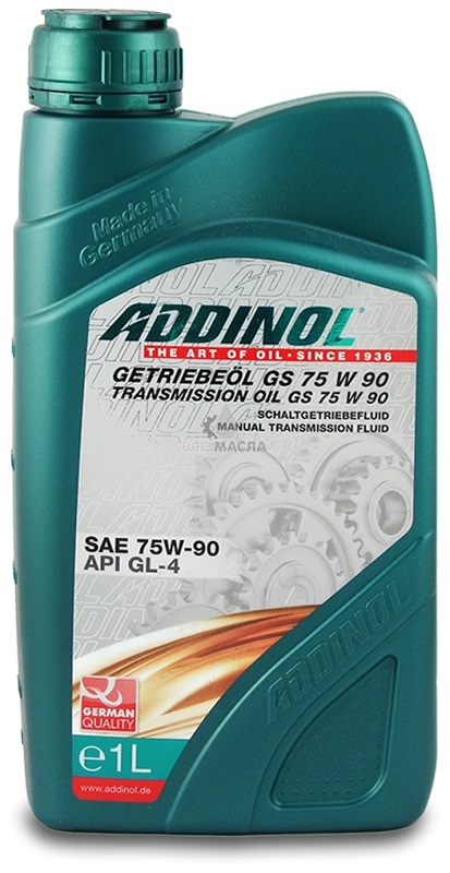 Трансмиссионное масло Addinol 4014766070265 Getriebeol GS 75W-90 1 л