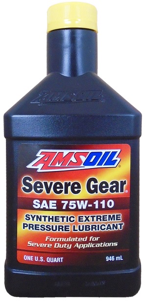Трансмиссионное масло Amsoil SVTQT Severe Gear Synthetic Extreme Pressure (EP) Lubricant 75W-110 0.946 л