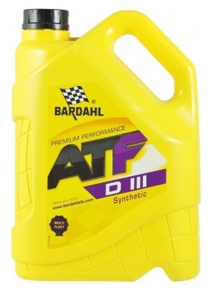 Трансмиссионное масло Bardahl 36283 ATF III  5 л