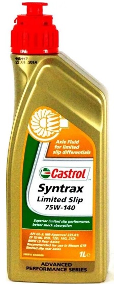 Трансмиссионное масло Castrol 1543CD Syntrax Limited Slip 75W-140 1 л
