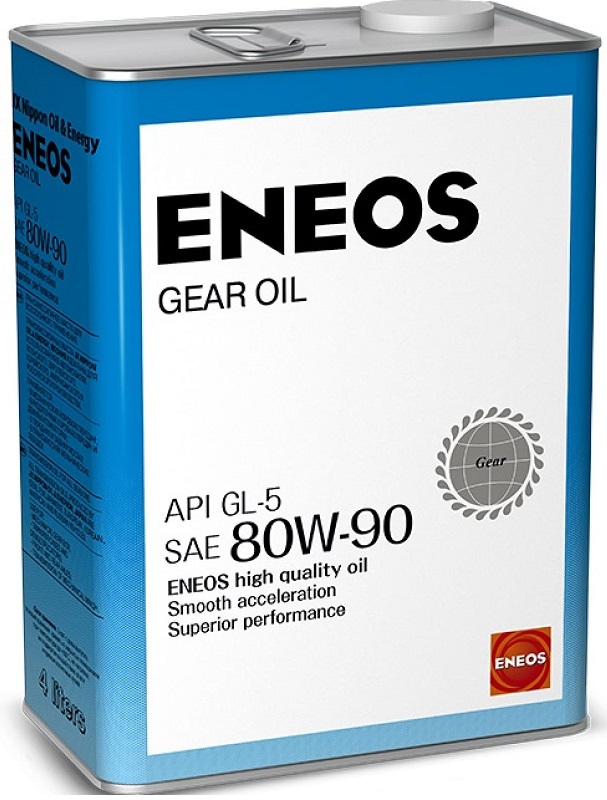 Трансмиссионное масло Eneos OIL1376 GEAR GL-5 80W-90 4 л