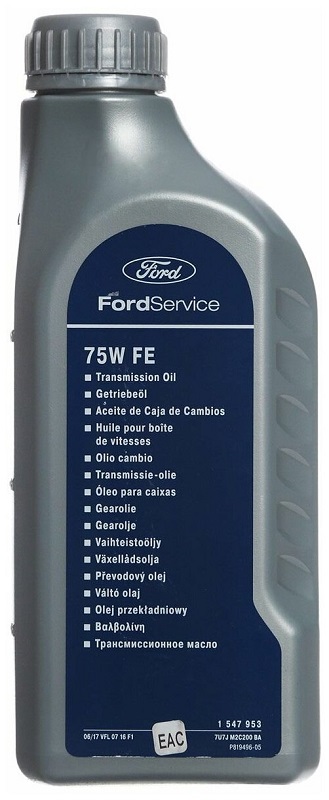 Трансмиссионное масло Ford 1 547 953 Syntrans FE 75W 1 л