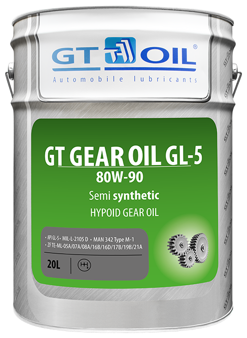 Трансмиссионное масло Gt oil 880 905940 709 7 GT GEAR Oil 80W-90 20 л