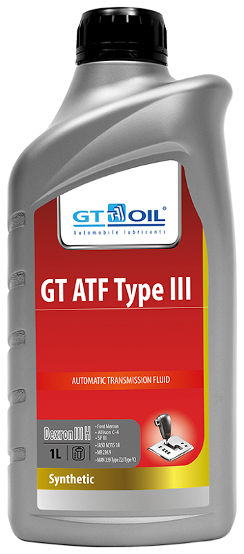 Трансмиссионное масло Gt oil 880 905940 777 6 GT ATF Type III  1 л