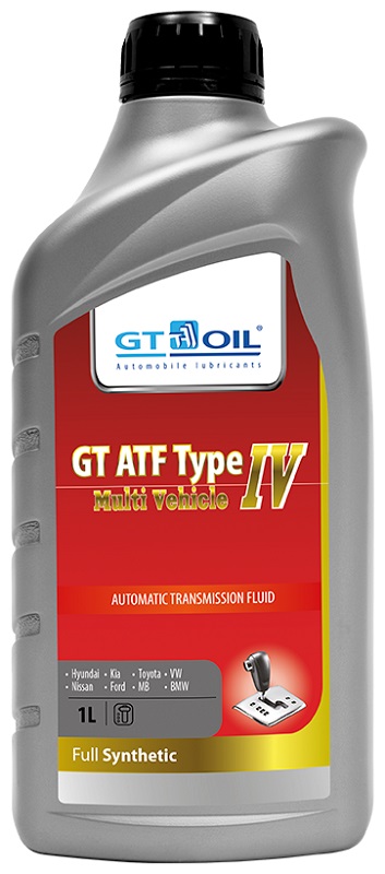 Трансмиссионное масло Gt oil 880 905940 790 5 GT ATF Type IV Multi Vehicle  1 л