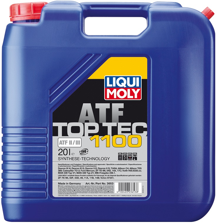 Трансмиссионное масло Liqui Moly 3653 Top Tec ATF 1100  20 л