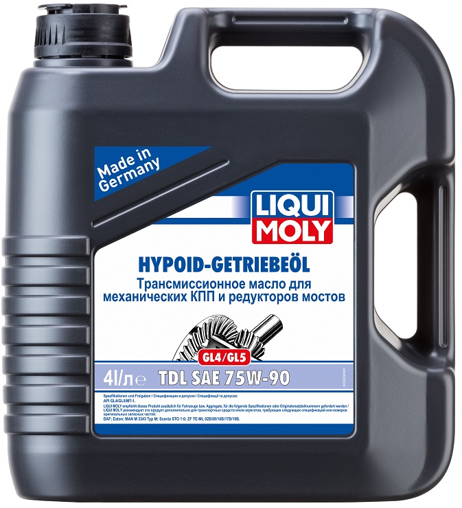 Трансмиссионное масло Liqui Moly 3939 HYPOID-GETRIEBEOEL TDL 75W-90 4 л