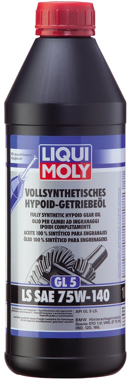 Трансмиссионное масло Liqui Moly 8038 Vollsynthetisches Hypoid-Getriebeoil LS 75W-140 1 л