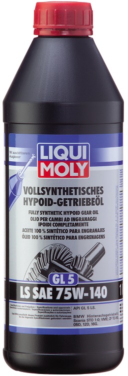 Трансмиссионное масло Liqui Moly 4421 Vollsynthetisches Hypoid-Getriebeoil LS 75W-140 1 л