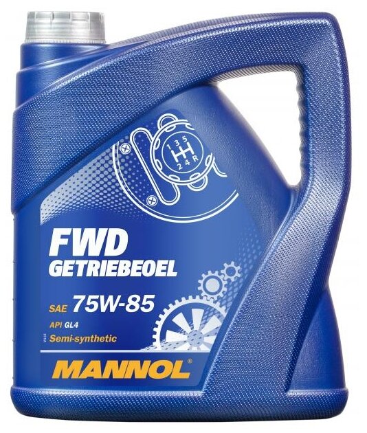 Трансмиссионное масло Mannol FW40436 FWD GETRIEBEOEL 75W-85 4 л