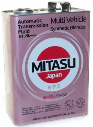Трансмиссионное масло Mitasu MJ-328-4 PREMIUM MULTI VEHICLE ATF  4 л