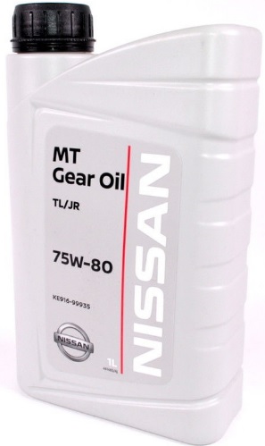 Трансмиссионное масло Nissan KE916-99935 MT Gear OIl TL/JR Type 75W-80 1 л