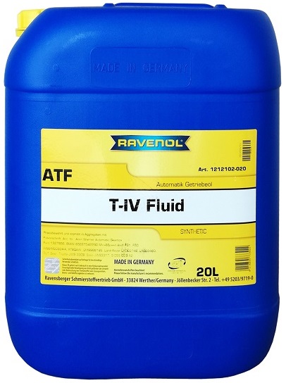 Трансмиссионное масло Ravenol 4014835787223 Automatik-Getriebe-Oel T-IV Fluid  20 л