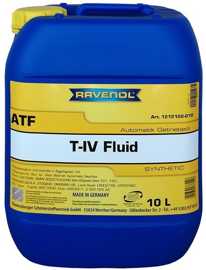 Трансмиссионное масло Ravenol 4014835733046 Automatik-Getriebe-Oel T-IV Fluid  10 л