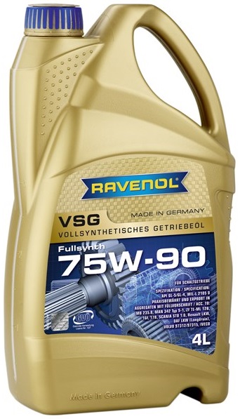Трансмиссионное масло Ravenol 4014835733992 VSG 75W-90 4 л