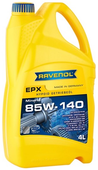 Трансмиссионное масло Ravenol 4014835738393 Hypoid EPX Getriebe-Oel 85W-140 4 л