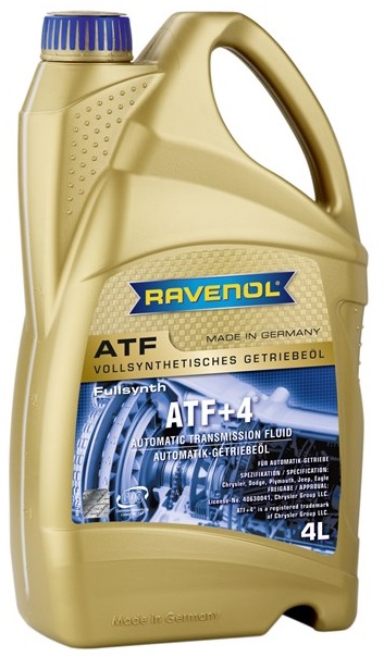 Трансмиссионное масло Ravenol 1211100-004-01-999 ATF +4  4 л