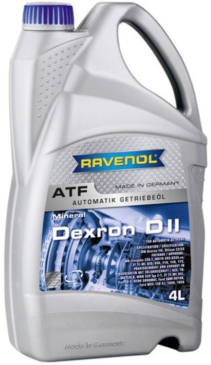 Трансмиссионное масло Ravenol 1213102-004-01-999 atf dexron dii  4 л