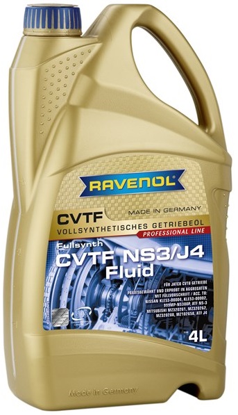 Трансмиссионное масло Ravenol 1211132-004-01-999 CVTF NS3/J4 Fluid  4 л