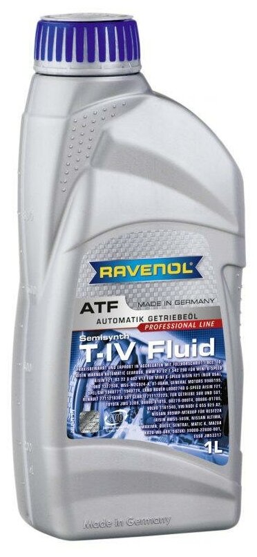 Трансмиссионное масло Ravenol 4014835733015 Automatik-Getriebe-Oel T-IV Fluid  1 л