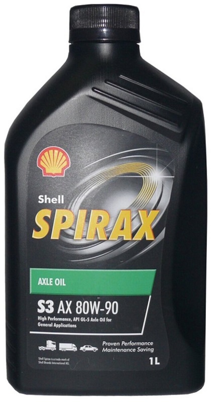 Трансмиссионное масло Shell 550042997 Spirax S3 AX 80W-90 1 л