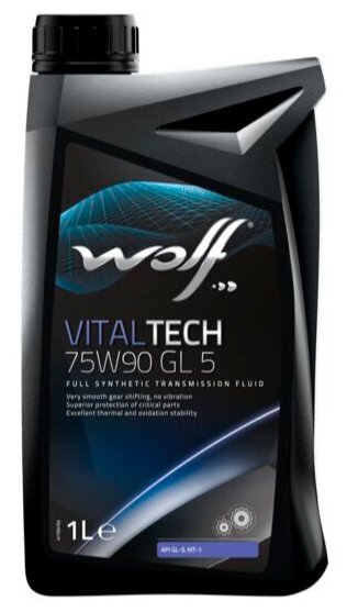 Трансмиссионное масло Wolf oil 8303906 VitalTech GL-5 75W-90 1 л