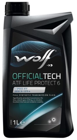 Трансмиссионное масло Wolf oil 8305900 OfficialTech ATF Life Protect 6  1 л