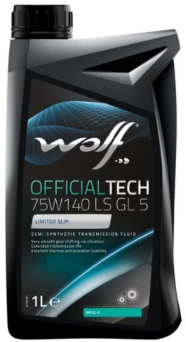Трансмиссионное масло Wolf oil 8304200 OfficialTech LS/GL-5 75W-140 1 л