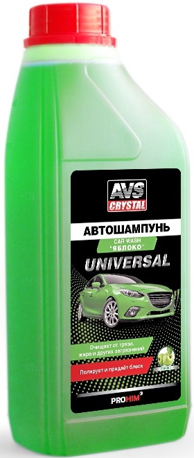 Автошампунь Универсальный (Яблоко) AVS AVK-705 (1 литр)
