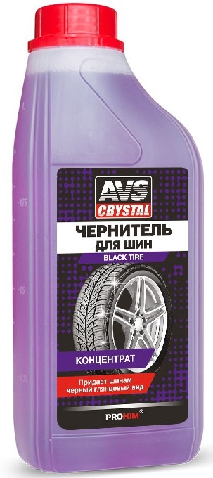 Чернитель шин BLACK TYRE (концентрат) AVS AVK-614 (1 литр)
