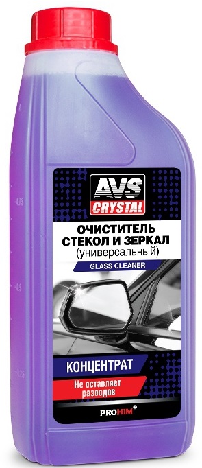Очиститель стекол и зеркал универсальный (концентрат) AVS AVK-671 (1 литр)