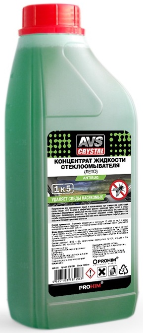 Омыватель стёкол Мухомой концентрат (1/5) AVS AVK-035 (1 литр)