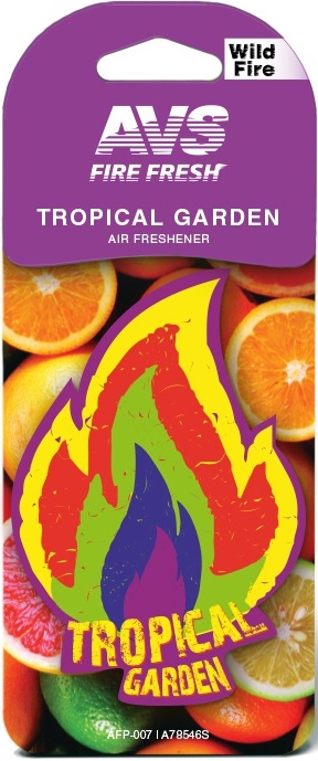 Ароматизатор AVS AFP-007 Fire Fresh (Tropical garden / Тропический сад), бумажный