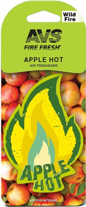 Ароматизатор AVS AFP-010 Fire Fresh (Apple Hot / Яблоко), бумажный