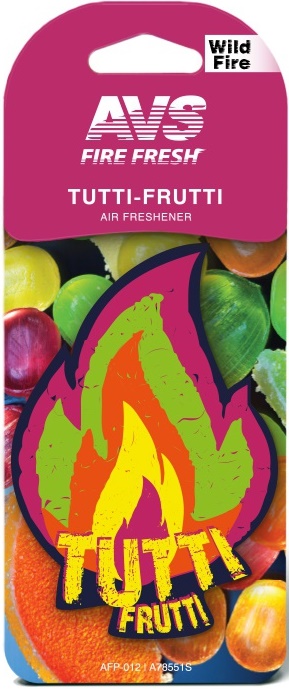 Ароматизатор AVS AFP-012 Fire Fresh (Tutti-frutti / Тутти-Фрутти), бумажный